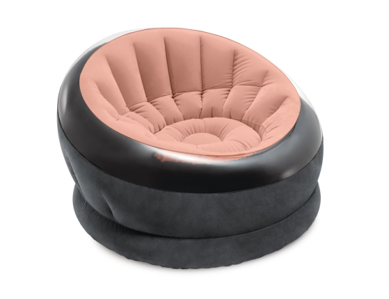 Надувное кресло Intex Empire Chair розовое, 112х109х69 см