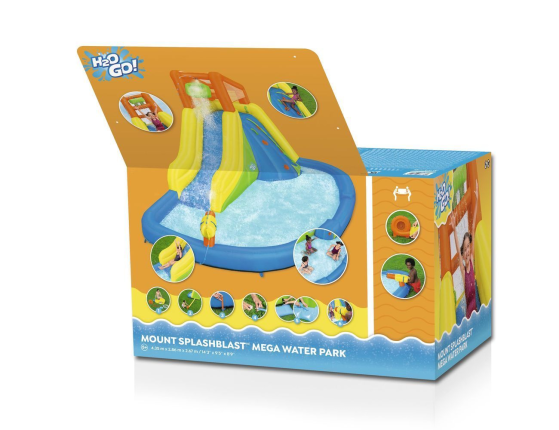 Надувной игровой центр-аквапарк Bestway Mount Splashblast, 435x286x267 см
