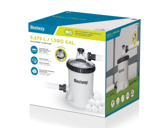 Фильтр-насос Polysphere для бассейна, 5678 л/час, Bestway