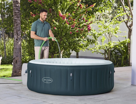 Надувной СПА бассейн Bestway LAY-Z-SPA Miami с аэромассажем, 196 x 66см