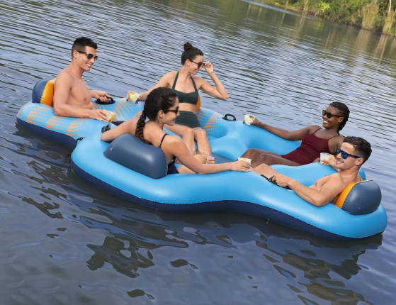 Надувной плот-остров Bestway Day Drifter для отдыха на воде, 279х269х43 см