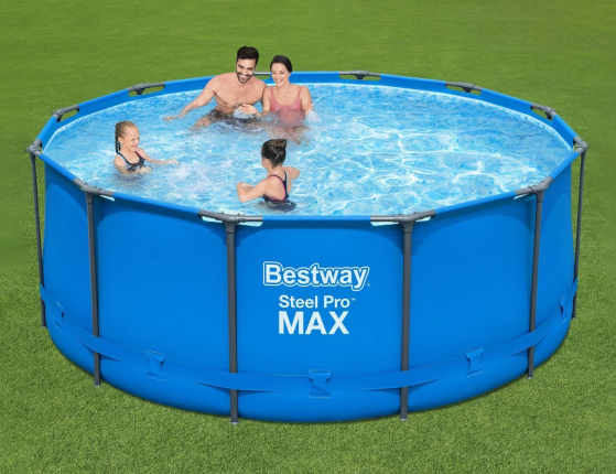 Бассейн каркасный Bestway Steel Pro Мах синий, 366 х 122 см