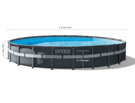 Бассейн каркасный Intex Ultra XTR Frame Pool, 732х132см + песочный фильтр-насос + аксессуары
