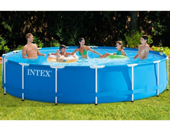   Intex Metal Frame Pool, 457  84  + - + 