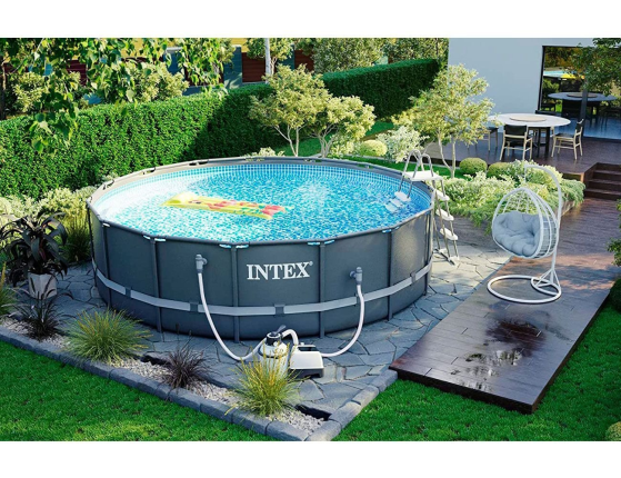 Каркасный бассейн Intex Ultra XTR Frame Pool, 488х122см + фильтр-насос (песочный) + аксессуары
