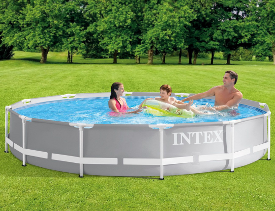Бассейн  каркасный Intex Prism Frame Pool, 366 х 76 см + фильтр-насос