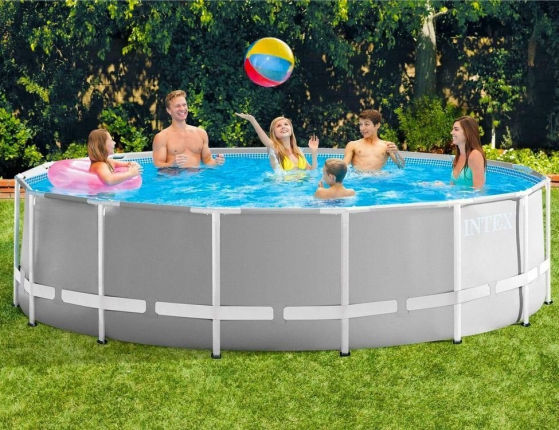 Бассейн каркасный Intex Prism Frame Pool, 457 х 107 см + фильтр-насос + аксессуары