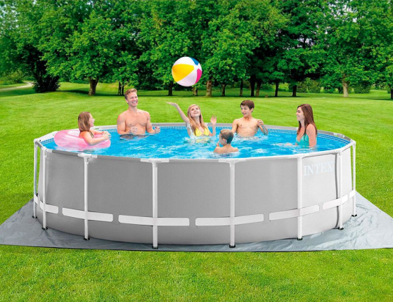 Бассейн каркасный Intex Prism Frame Pool, 457 х 122 см + фильтр-насос + аксессуары