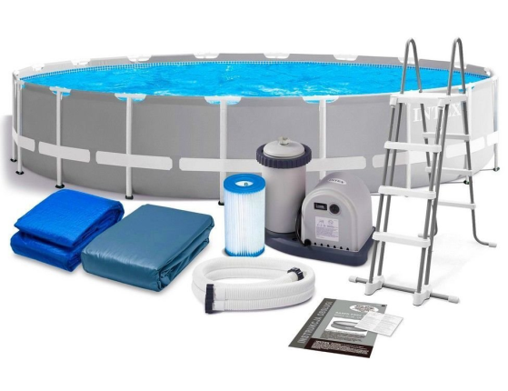 Бассейн каркасный Intex Prism Frame Pool, 549 х 122 см + фильтр-насос + аксессуары