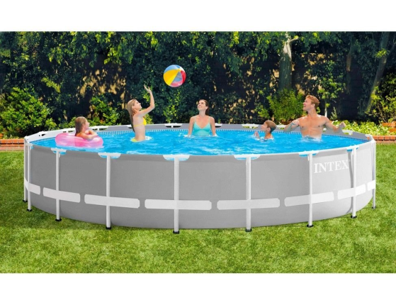 Бассейн каркасный Intex Prism Frame Pool, 610х132 см + фильтр-насос + аксессуары