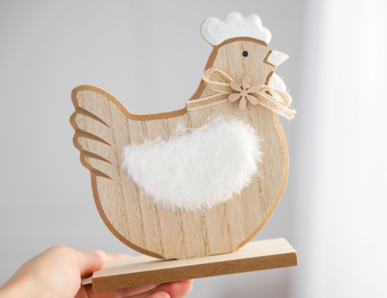Декоративная фигурка КУРОЧКА ЧИККИ, МДФ, 18 см