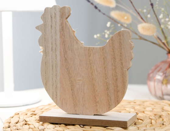 Декоративная фигурка КУРОЧКА ЧИККИ, МДФ, 18 см