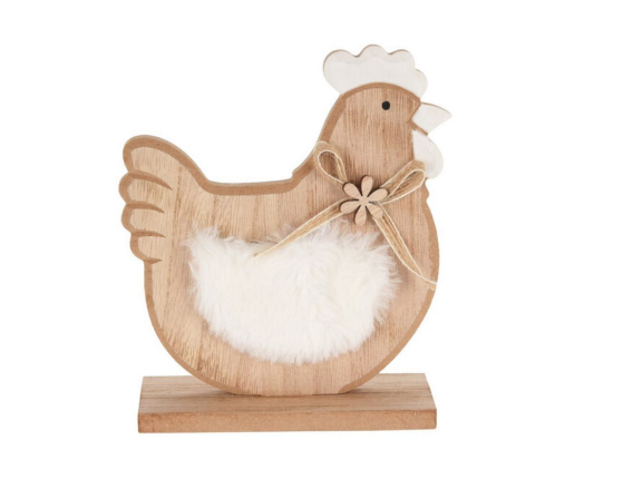 Декоративная фигурка КУРОЧКА ЧИККИ, МДФ, 18 см