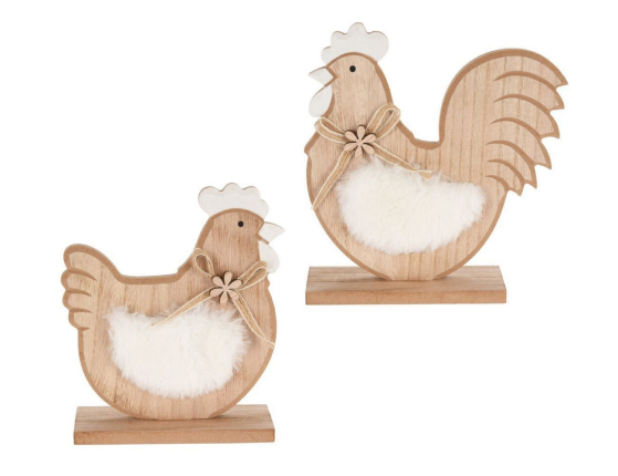 Декоративная фигурка КУРОЧКА ЧИККИ, МДФ, 18 см