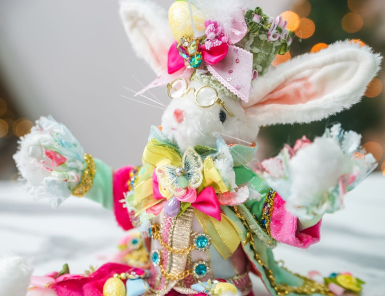 Коллекционная кукла ЗАЯЦ МСЬЕ ПОЛЬ, 33 см