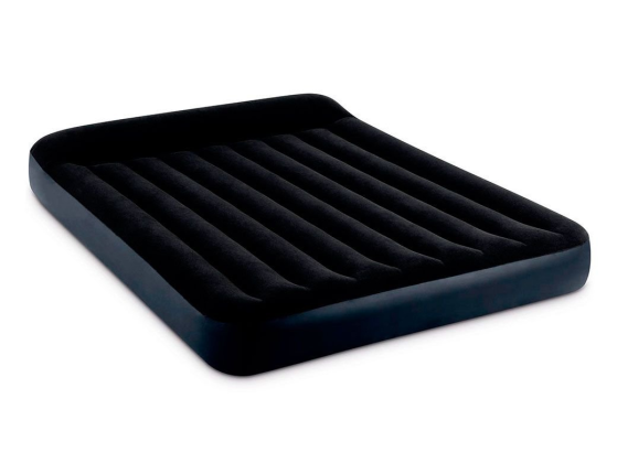 Двуспальный надувной матрас Intex Pillow Rest Classic Airbed (Queen), 152х203x25 см с подголовником