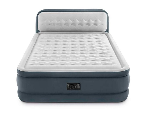 Надувная кровать Intex ULTRA PLUSH Headboard Bed (Queen), 152х236х86 см, со встроенным насосом 220V