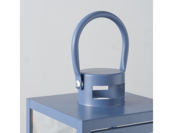 Набор декоративных подсвечников-фонарей КИМСТАД, металл, стекло, 18 и 24 см, 2 шт.