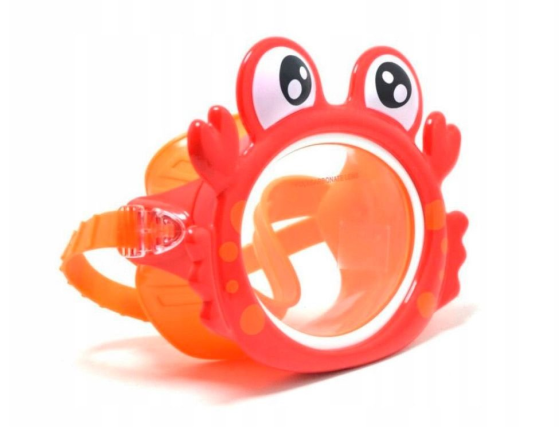 Веселая детская маска для плавания Краб Fun masks, 3-8 лет