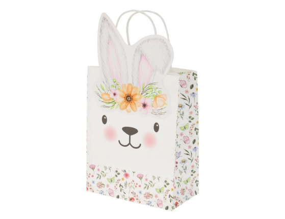 Подарочный пакет ЗАЙКА ФЛОРИ, бумага, 23х18 см