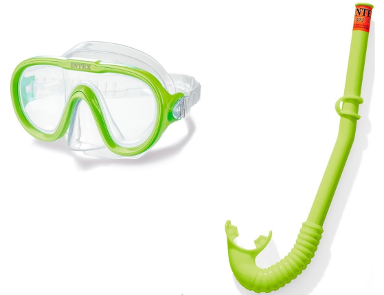 Adventurer Swim Set Набор для подводного плавания Intex: Маска с Трубкой, от 8 лет