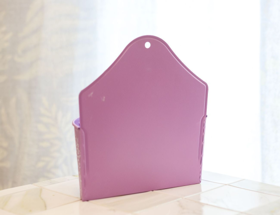 Настенное декоративное кашпо ЛЕТНЯЯ АКВАРЕЛЬ сиреневое, 20х10х22 см