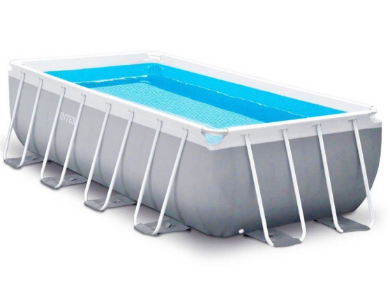   Intex Rectangular Prism Frame Pool, 488244107  + - + 