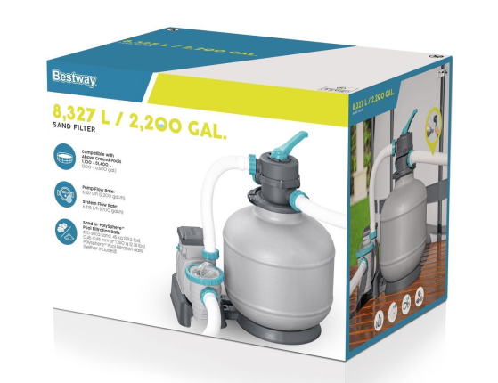 Песочный фильтр для бассейна, 8327 л/час, Bestway