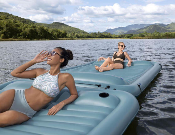 Надувной матрас-платформа для плавания Sun Soaker, 269х183х25,5 см, BestWay