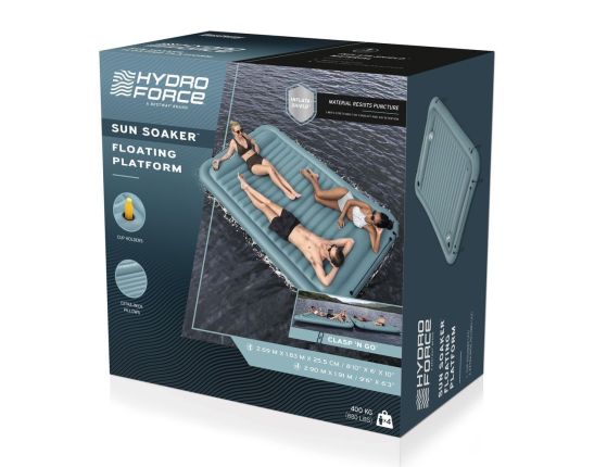Надувной матрас-платформа для плавания Sun Soaker, 269х183х25,5 см, BestWay