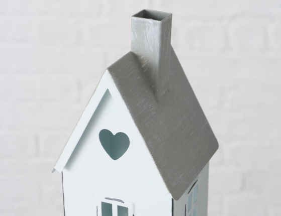 Набор декоративных подсвечников-домиков ВАРБЕРГ, металл, 20-22 см, 2 шт.