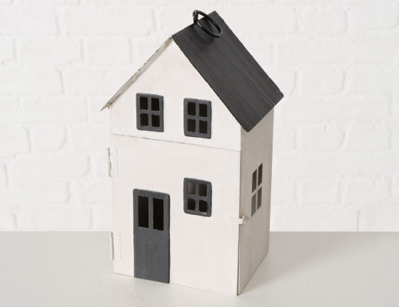 Набор декоративных подсвечников-домиков ЭСТЕРСУНД, металл, 13-36 см, 3 шт.