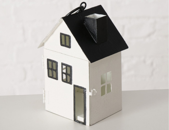 Набор декоративных подсвечников-домиков ЭСТЕРСУНД, металл, 13-36 см, 3 шт.