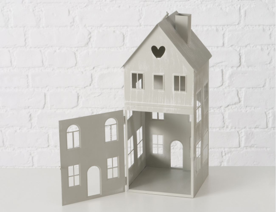 Набор подсвечников ГРАСТЕН, металл, серый, 14-36 см, 3 шт.