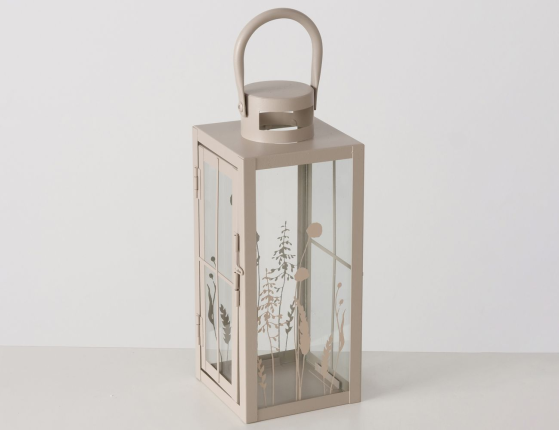 Набор декоративных подсвечников-фонарей МАСХОЛЬМ, металл, стекло, 25-36 см, 2 шт.