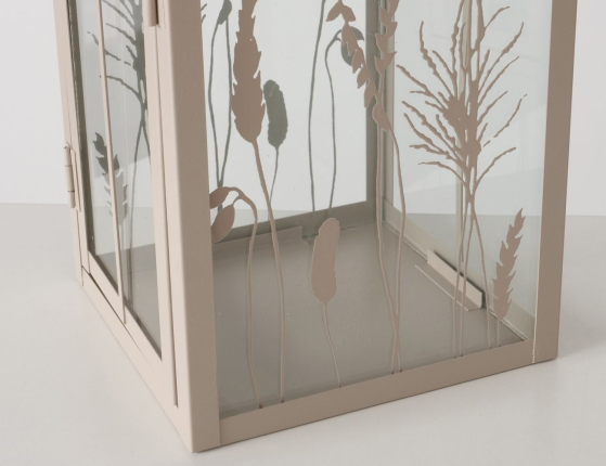 Набор декоративных подсвечников-фонарей МАСХОЛЬМ, металл, стекло, 25-36 см, 2 шт.