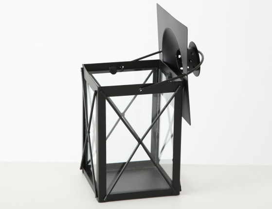 Декоративный подсвечник-фонарь МОНФОРТ, металл, стекло, 20 см