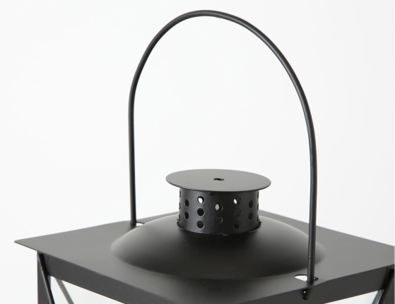 Декоративный подсвечник-фонарь МОНФОРТ, металл, стекло, 20 см