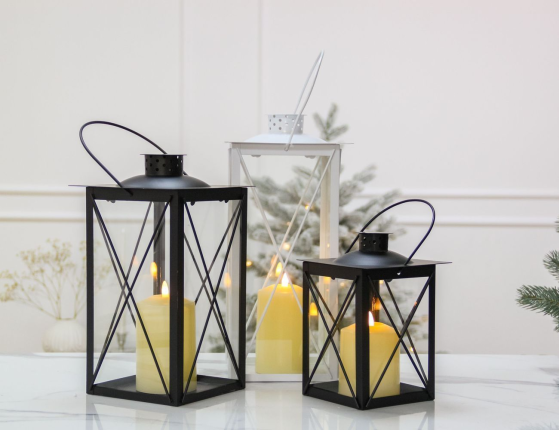 Декоративный подсвечник-фонарь МОНФОРТ, металл, стекло, 20 см