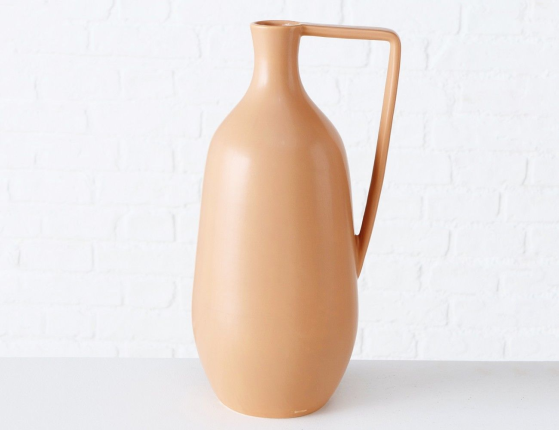 Керамическая ваза-кувшин АНТУСА, светло-бежевая, 36 см