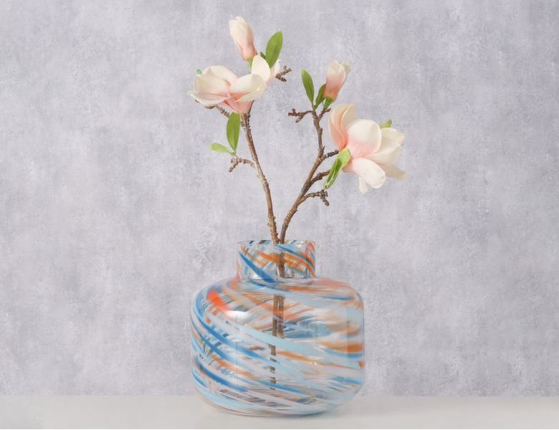 Декоративная ваза ЭЛИНА, стекло, 19 см