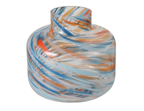 Декоративная ваза ЭЛИНА, стекло, 19 см