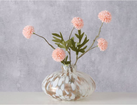 Декоративная ваза-подсвечник ЭВЕЛИЯ, стекло, 10 см