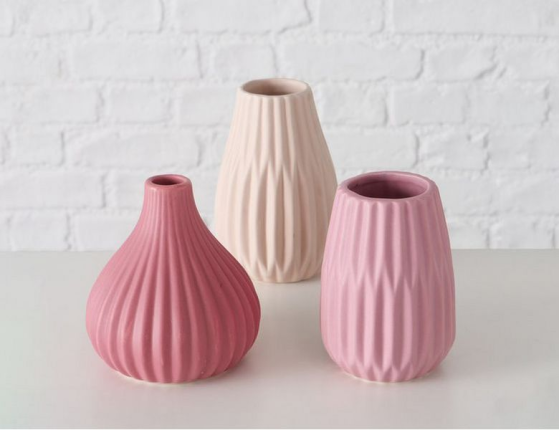 Набор декоративных ваз ФИНЕЛЛА, керамика, 13 см, 3 шт.