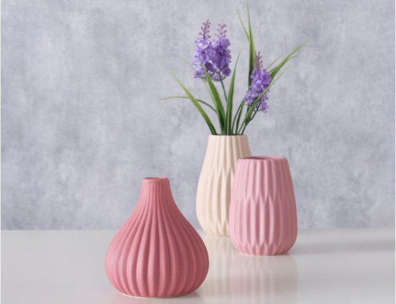 Набор декоративных ваз ФИНЕЛЛА, керамика, 13 см, 3 шт.