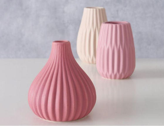 Набор декоративных ваз ФИНЕЛЛА, керамика, 13 см, 3 шт.