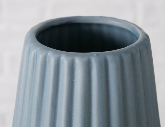 Декоративная ваза АМИАС, фарфор, серо-голубой, 14 см