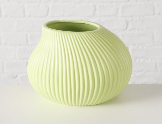 Декоративная ваза КЕЙЛИ, фарфор, светло-зелёная, 14 см