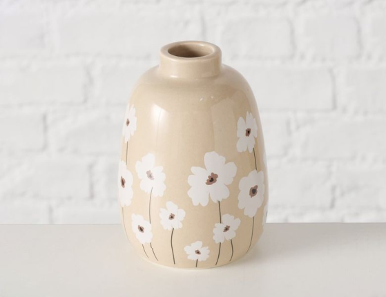 Декоративная ваза МАРГАРИТКИ, с горлышком, фарфор, 13 см