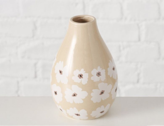Декоративная ваза МАРГАРИТКИ, зауженная, фарфор, 13 см